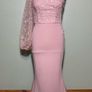 NEW Chi Chi London Pink Krissie One-Shoulder High/Low Cocktail Dress UK6 Image 2