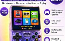 Brand New Handheld 2026Game Console Purple Edition