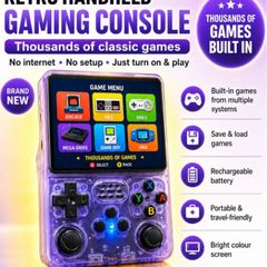 Brand New Handheld 2026Game Console Purple Edition