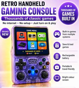 Brand New Handheld 2026Game Console Purple Edition