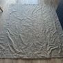 Two grey curtains with curtain poles Image 2