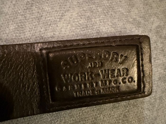 Superdry leather belt