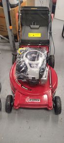 Warrior 22 inch alloy deck lawn mower. One lever wheel height adjustment.
