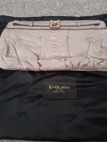 Zagliani python clutch