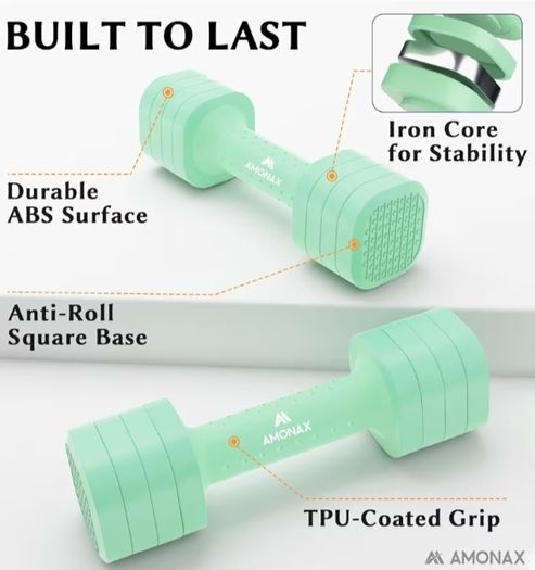 Adjustable Dumbbells Set, 1kg 2kg 3kg 4kg 5kg Dumbbell Pair, 4-in 1 and 5 in-1 Weights Dumbbells Set Women Men, Free Weights for Home Gym, Workout Hand Weights for Strength Training