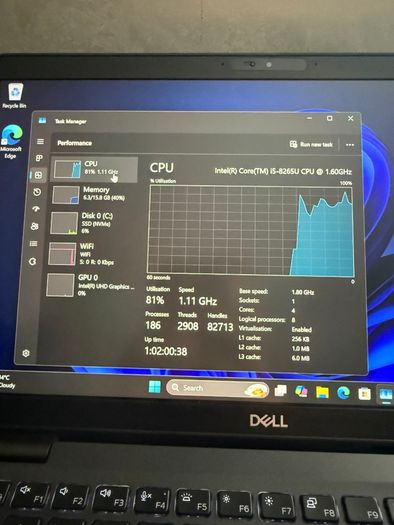 Dell Latitude 5300 Laptop i5/16GB/256SSD/FHD