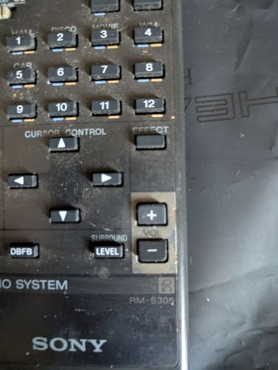 Sony Audio System Remote RM-5305