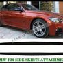 Side Skirts Extensions for BMW 3-Series F30 F31 2012-2018 with M-Sport Bumper, ABS Painted Gloss Black Side Rocker Panel Extension Lip Image 3