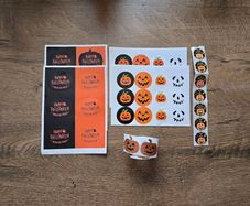 Halloween strick or Treat stickers