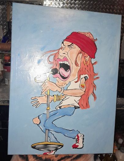 Bon Jovi painting on canvas