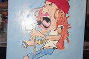 Bon Jovi painting on canvas