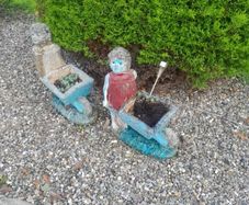 concrete garden statues