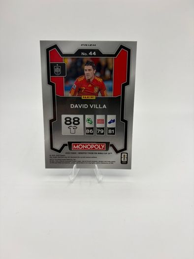 Panini Monopoly David Villa Blue Parrallel