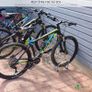 NEW SALE |  4 Bike Stand Floor or Wall mounted bike rack for garage Bicycle Parking rack Cycle Storage Locking Stand Image 4