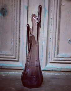 Vintage art glass vase