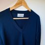 M&S Merino Wool V-neck Jumper Image 3