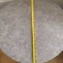 Modern Round Coffee Table with Wheels & Smart Storage (60cm, Concrete Effect) Image 3
