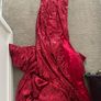 Red sequin off shoulder debs dress Image 6