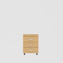 Three Drawer Lockable Mobile Pedestal