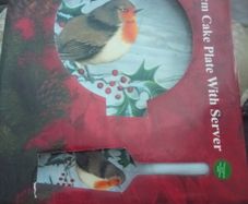 Christmas plate & server