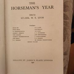 The Horseman's Year Book. Edited By Lt.col.w.e.lyon. 1950 First Edition Hardback In Good Condition. Plus Hunting,showing, And Chasing. By Sam Marsh. See Photos For Same.