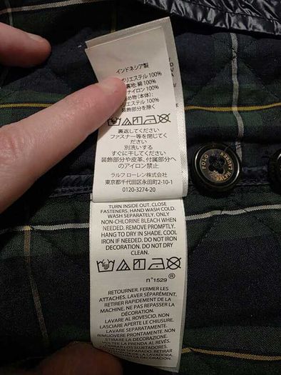 Polo Ralph Lauren Icon Logo Insulated Quilted Harrington Jacket - Navy