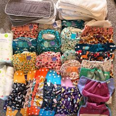 Reusable Nappies Bundle, 35 nappies plus extras