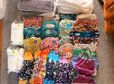 Reusable Nappies Bundle, 35 nappies plus extras