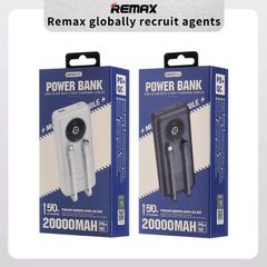 REMAX RPP-38 20W+22.5W Built-in Dual Fast Charging Cables Power Bank 20000mAh