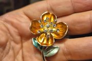 Vintage Brooch Flower