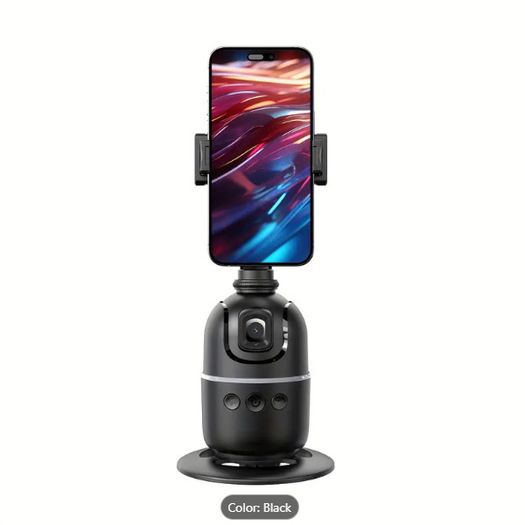 P03 Facial Tracking Tripod - 360 Rotating with Anti-Shake Mount Smartphone Holder