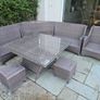 Outdoor Garden Rattan Dining Set & Storage Unit145cm Width 84 Depth 128 Height Image 7