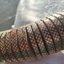 1970's  Indigenous Chilean 60 Inch Articulated Wooden Snake Image 10