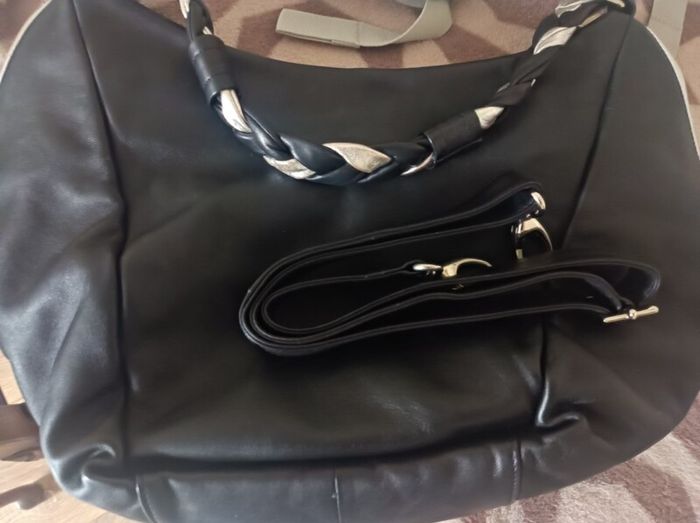 Black Bruno Rossi Real Leather Bag