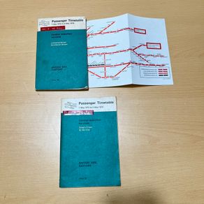 1974 BR London Suburban Railway Timetable Kings X, Liverpool St with Map x2