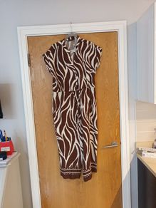 Dunnes  Stores Print Boarder Jumpsuit.    S.10.   B.N.W.T.
