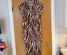 Dunnes  Stores Print Boarder Jumpsuit.    S.10.   B.N.W.T.