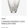 waterford  essence angular vase Image 2