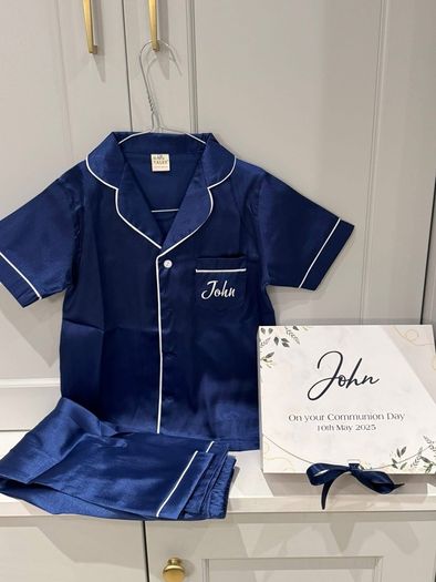 Boys Communion / Confirmation Personalised pyjamas