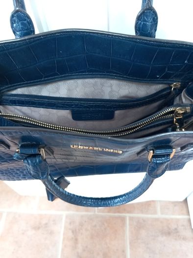 Michael Kors Navy Leather Bag