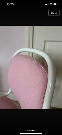 Kids ikea Orfjall pink office swivel chair