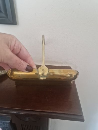 brass crumb tray and brush