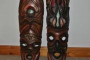 Two Large Wooden Masks