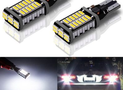 2X 1000 lumens Canbus Lamp Error Free 921 T10 T15 LED SMD 4014 W16W