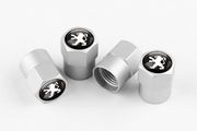 4Pcs Metal Car Tyre Valve Stem Caps Car Tyre Dust Caps Compatible with Peugeot 107 207 407 408 206 306 307 308 406 806 3008 4008 Car Accessories Dust Caps for Car Tire
