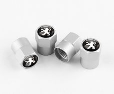 4Pcs Metal Car Tyre Valve Stem Caps Car Tyre Dust Caps Compatible with Peugeot 107 207 407 408 206 306 307 308 406 806 3008 4008 Car Accessories Dust Caps for Car Tire
