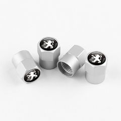 4Pcs Metal Car Tyre Valve Stem Caps Car Tyre Dust Caps Compatible with Peugeot 107 207 407 408 206 306 307 308 406 806 3008 4008 Car Accessories Dust Caps for Car Tire