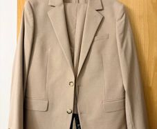 Beige mens suit