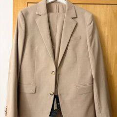 Beige mens suit