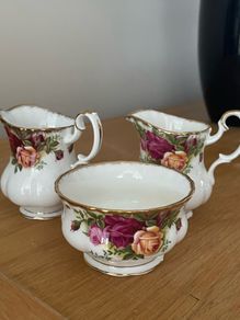 Royal Albert "Old Country Roses" Small Sugar Bowl and Cream Jug